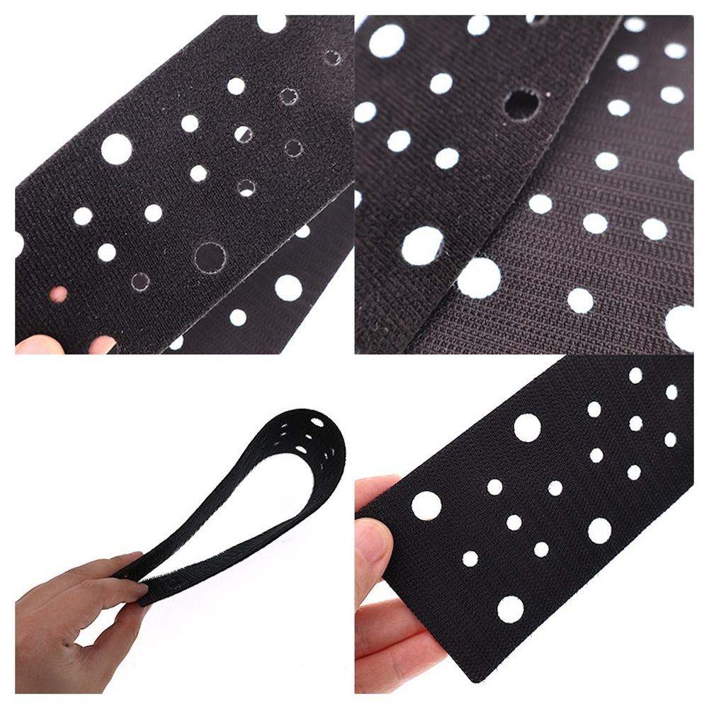 70x400mm 53 Hole Black Polishing Pad Nylon Fastening System Buffer For Car Paint Protection Sanding Tool Accessories