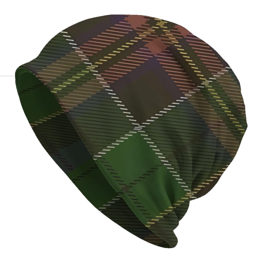 Bonnet Hats Scottish Tartan Men Women's Thin Hat Allison Clan Tartan Retro Cap Street Skullies Beanies Caps