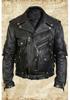 Europäischer Retro Leder Herrenmantel Jacke 2020
