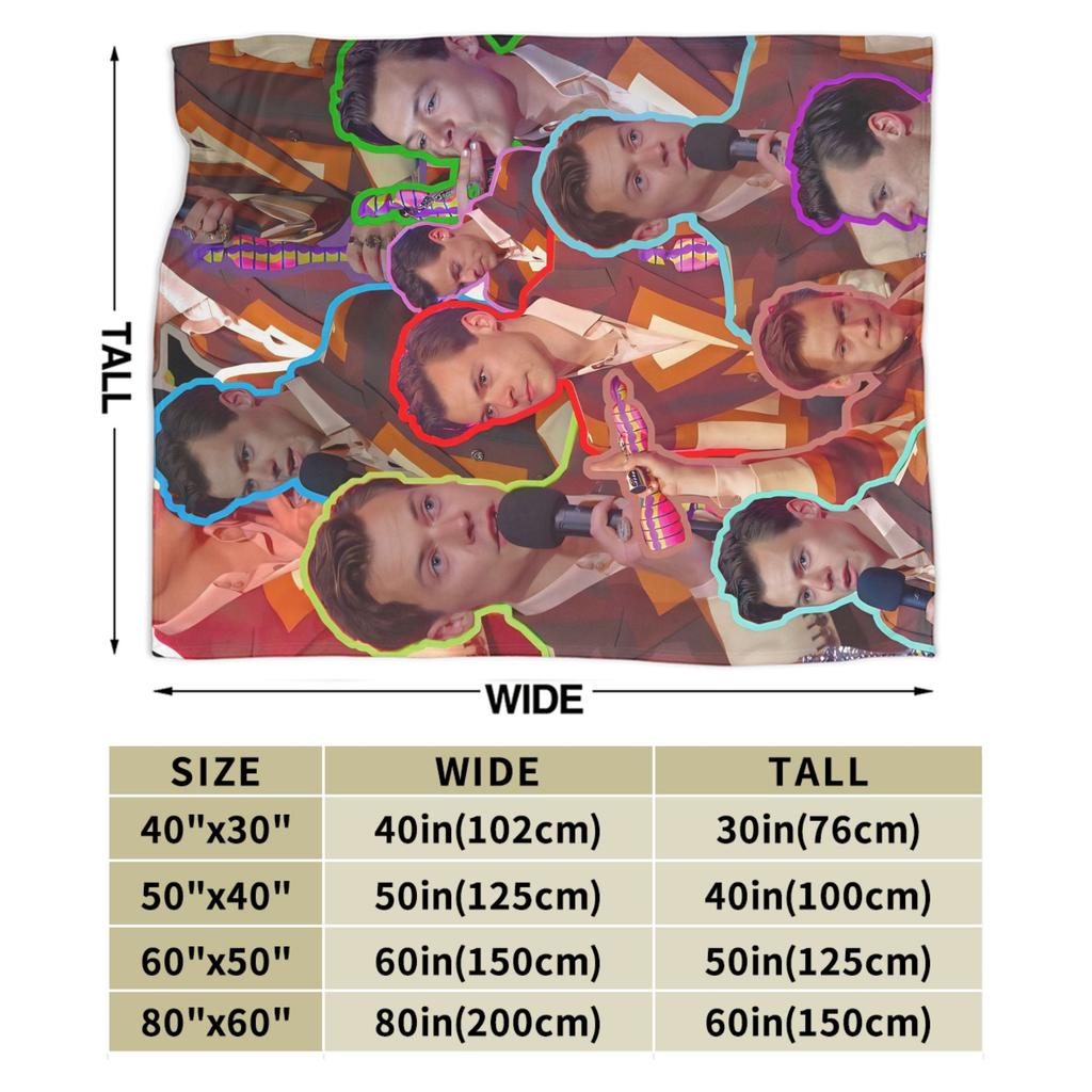 Harrys Styles Blanket Flannel Summer Portable Lightweight Thin Throw Blankets for Bedding Office Bedspread