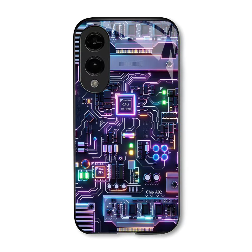 Cyberwind Circuit phone case s26 ultra case glass mobile phones for Samsung Galaxy S26 S25 S24 S23 S22 FE,Ultra,Plus