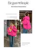 2024 Winter Rose Red Down Jacket for Petite Women - Thick, Stylish, and Trendy Bread Coat