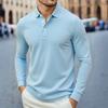 Herren- und Damen-Langarm-Poloshirts Frühling und Herbst Pendler Business Mode Marke Hochwertiges Herren-Revers-Top