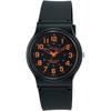 No Q Q [citizen Q Q] Watch Analog Waterproof Urethane Strap Vp46 858 Men S Black Orange