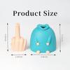 1pc Funny Finger Table Decorations Smiling Finger Ornaments Wierd Hand Statue Display Decoration for Cabinet Shelf Bookcase DIY