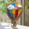 1 Pcs 2D Acrylic Hot Air Balloon Light-Collecting Device Flower Window Pendant Garden Home Decoration