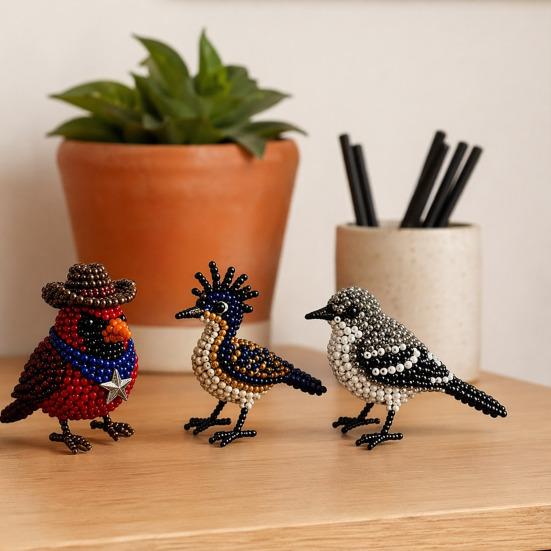 DIY 3D Dieren Kralenpakket, Handgemaakte Kralen Borduur Ambacht Maken Set voor Kinderen, Tieners, Volwassenen, Dierenthema Kralenwerk Pakket voor Beginners, Ambacht