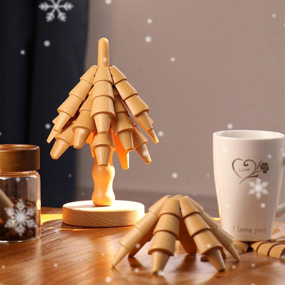 Christmas Tree Shaped Tree Shaped Trivet Set Creative Insulation Mat Kitchen Placemat  Bowl