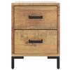 VidaXL Bedside Table Brown 36x30x45 Cm Solid Pine Wood 349911