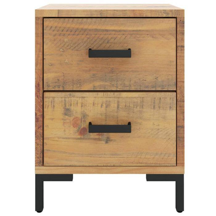 VidaXL Bedside Table Brown 36x30x45 Cm Solid Pine Wood 349911