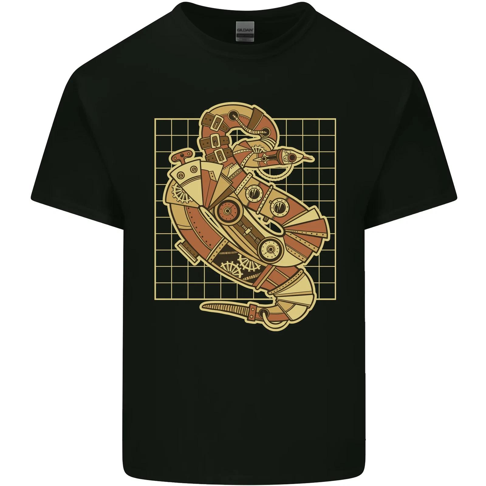 A Steampunk Snake Reptiles Kids T-Shirt Childrens 4XL