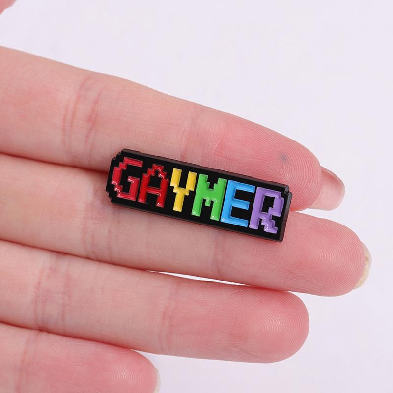 LGBT Enamel Pins Custom Rainbow Colors Heart Brooches Lapel Badges Funny  Jewelry Gift for lover Friends
