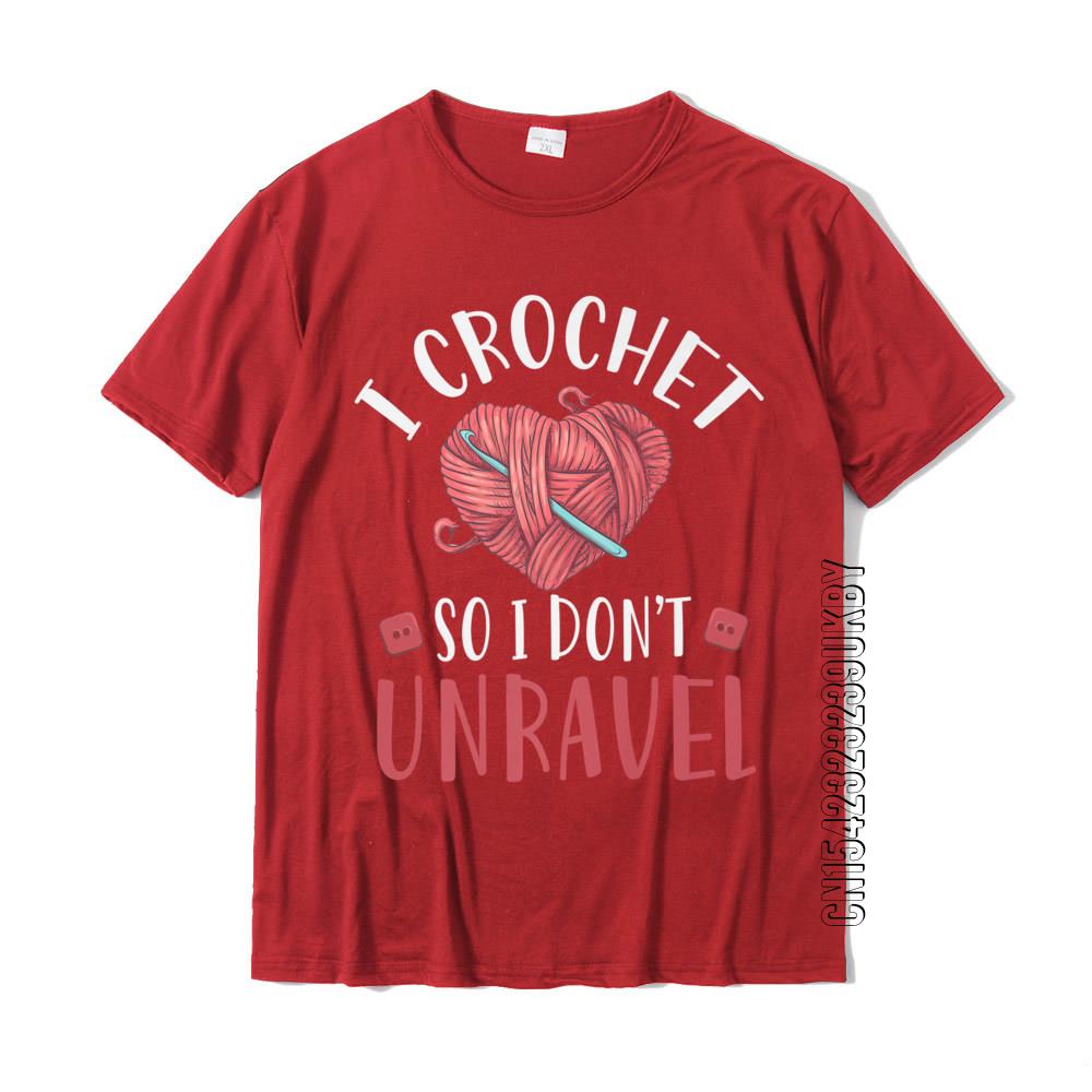 I Crochet So I Dont Unravel Funny Arts And Crafts Yarn Premium Tshirt Tops Tees On Sale Cool Cotton Youth Tshirts Cool