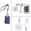 LED Light Acrylic Keychain Lightweight And Sturdy Pendant Accessory For DIY Projects And Individualized Jewelry