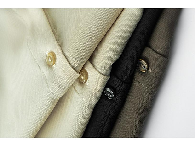 2025 Frühling/Herbst Damen Luxus Maulbeerseide Langarmhemd - Schwergewichtig, Verdickt, Einfarbiges Pendeloberteil