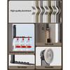 Space Saving Expandable Garment Rack With Practical Aluminum Frame Removable Adhesive Hook For Apartments Dorms