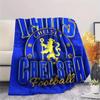 The Blues Logo Print FlAannel Blanket, High Quality Comfortable for All Seasons, Home Decor, Warmth and Comfort