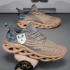 39-48 Summer Men's Large  Sports Shoes Breathable Flying Weave Sports Casual Shoes Thick Sole Blade Mesh Fashion Coconut Running Shoes
