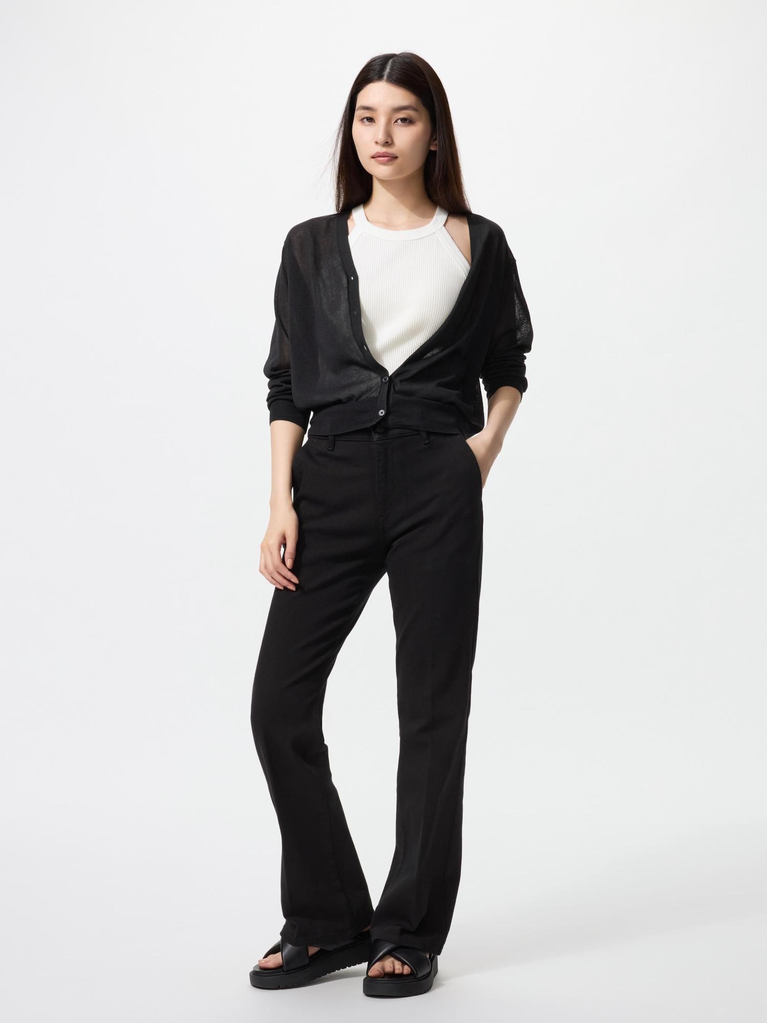 

Uniqlo Узкие расклешенные брюки 09 BLACK/WOMEN S