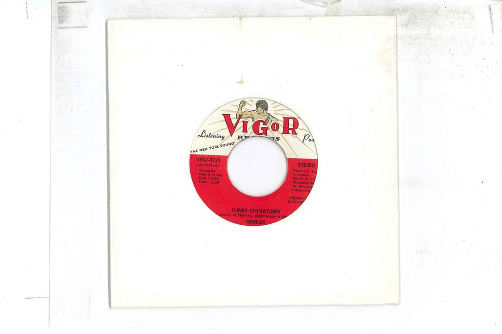 7inch Record MEBEUS  Funky Chinatown VIDJ VIGOR 1975 US SoulFunk Used