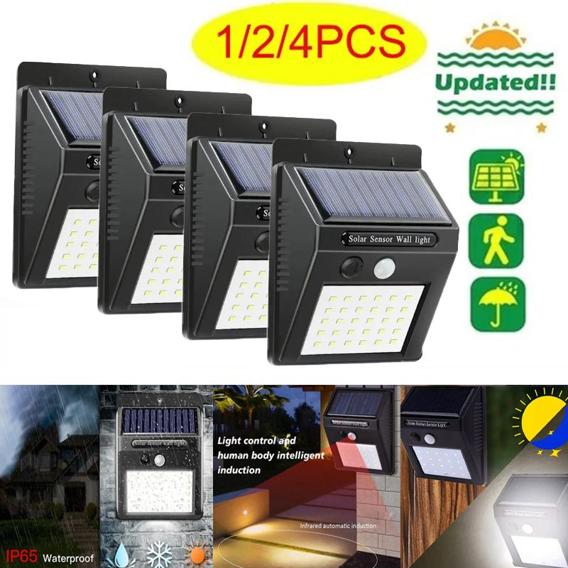 

LED Solar Light 25/30 LEDs Wireless Motion Sensor Light Waterproof Solar Outdoor Lights Garden Decoration Spotlights Wall Lamp