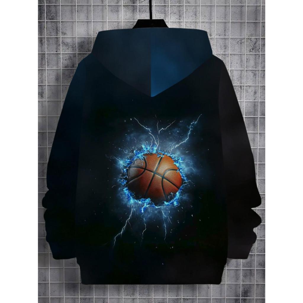 New 3D printed hooded sweatshirt, fashionable long sleeved hooded sweatshirt, comfortable pullover for boys and girls, children's hoodie