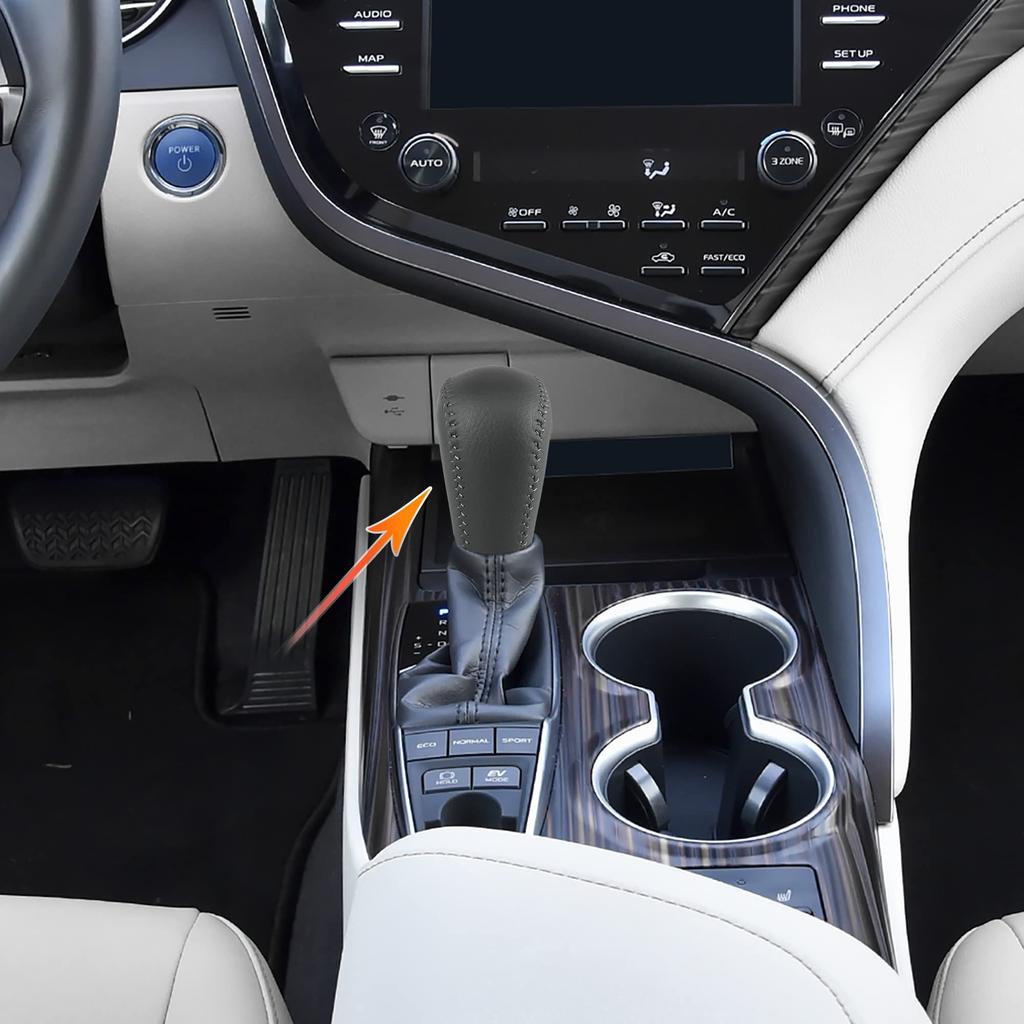 Uxcell Samochodowa Dźwignia Zmiany Biegów dla Toyota Lexus Syntetyczna Ciemnoszara Gałka, Camry, Avalon, Yaris, 4Runner, Tacoma, ES300, ES330, Skóra,