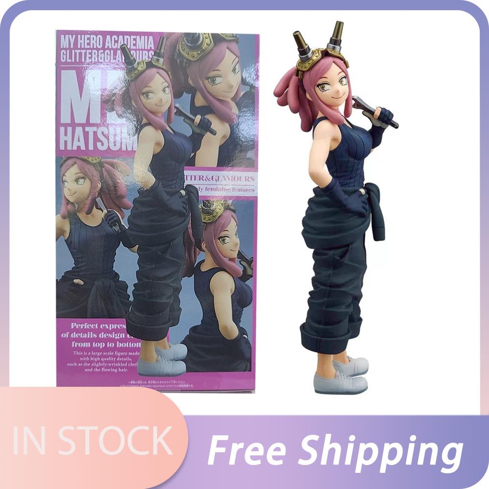 במלאי מקורי BANPRESTO GLITTER&GLAMOURS My Hero Academia Hatsume Mei דמות PVC דגם אנימה אספנות דמות צעצועים מתנות