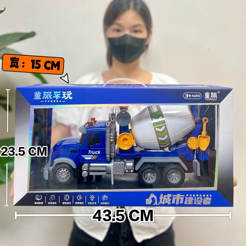 Videospiel Stadt Spielzeug Großer Bagger Bohren Baufahrzeug Geschichtenerzählen Feuerwehrwagen Mutter und Kind Geschäft Supermarkt Geschenke