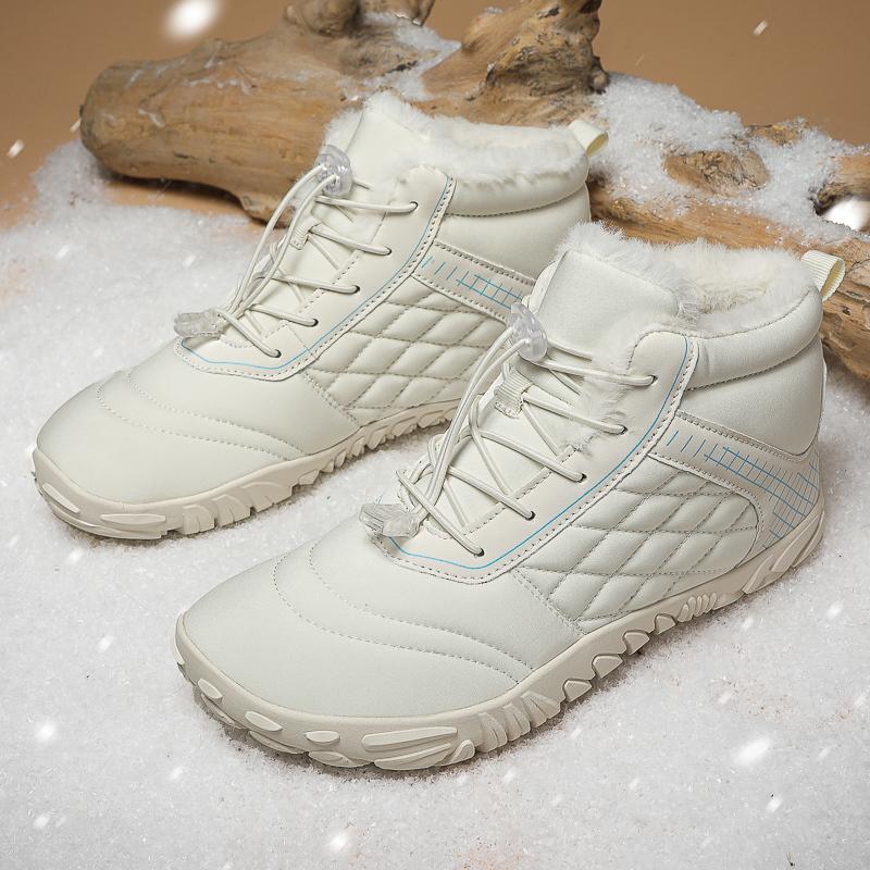 Vintersnøstøvler For menn Kvinner Holder varmen Bomullssko Utendørs tursko Plysj Varm Høy ankelstøvler Sneakers