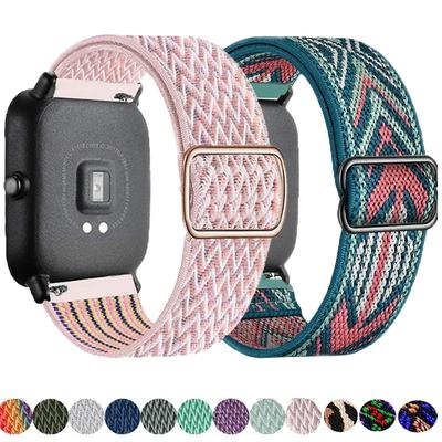 Bracelet Élastique Brillant Pour Amazfit gts 4-3-2-2e-mini/bip-U-S-lite/Stratos 2 20mm/22mm bracelet Bohème Pride gtr-4-3-3pro-2e