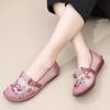Bestickte Schuhe im Ethno-Stil Damen-Mesh-Schuhe Sommer Damen Ein-Pedal Retro-Mode Hanfu-Schuhe Mesh Alte Pekinger Stoffschuhe