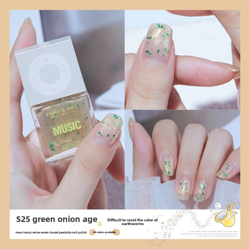 New Water-based Nail Polish, No-bake, Long-lasting, Fast-drying Peelable Nail Polish, Odorless, Transparent and White Nail Polish