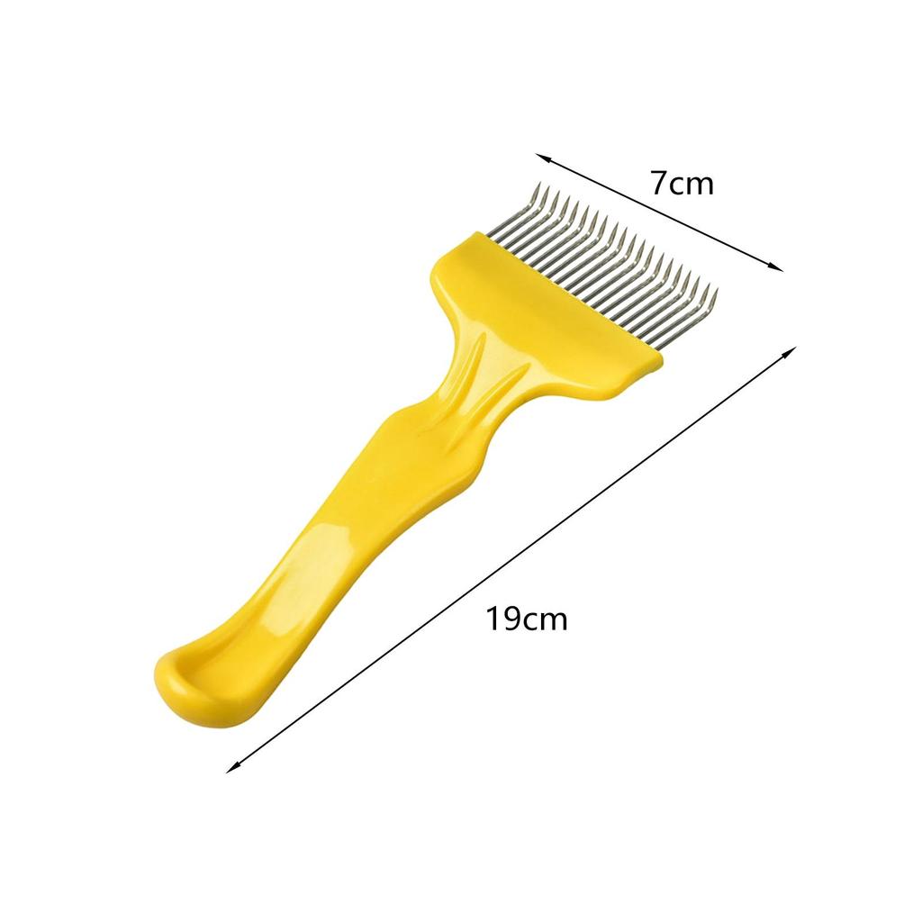 21 Zinken Imkereizubehör 7,48 Zoll x 2,76 Zoll Honigschleuderwerkzeug Imkerei Entdeckelungsgabel Bienenzucht Honigwabe