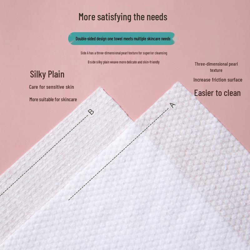Disposable Hanging Facial Cleansing Wipes – Thick, Soft, Lint-Free, Cotton Makeup Remover.