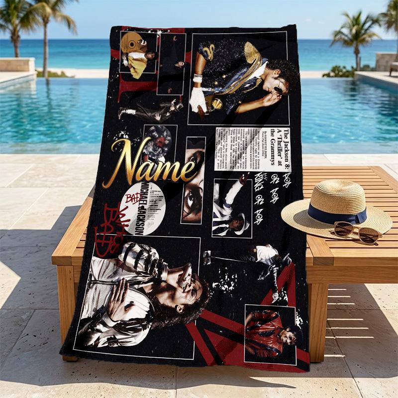 Custom Dark Art Stylish printed beach towel,a quick-drying, absorbent mat suitable for the beach, pool, gym, and travel fans gift