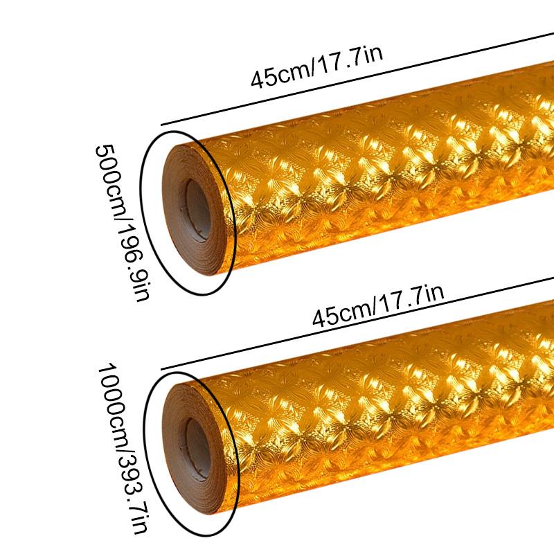 Złota Samoprzylepna Tapeta Dekoracja Stołu Buddy Renowacja Ognioodporny Złoty Papier Dekoracja Domu
