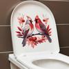 Bishop Bird Wall Stickers Bathroom Decor Creative Toilet Stickers Decorative Waterproof Stickers