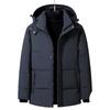 2025 Winter New Down Jacket Men's Fleece Thickened Warm Mid-length Trendy Plus-size Men