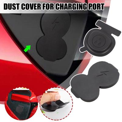 2023 Nuevo para Accesorios Tesla Enchufe Europeo Cubierta Protectora contra el Polvo para el Puerto de Carga del Coche Accesorios para el Coche 2023