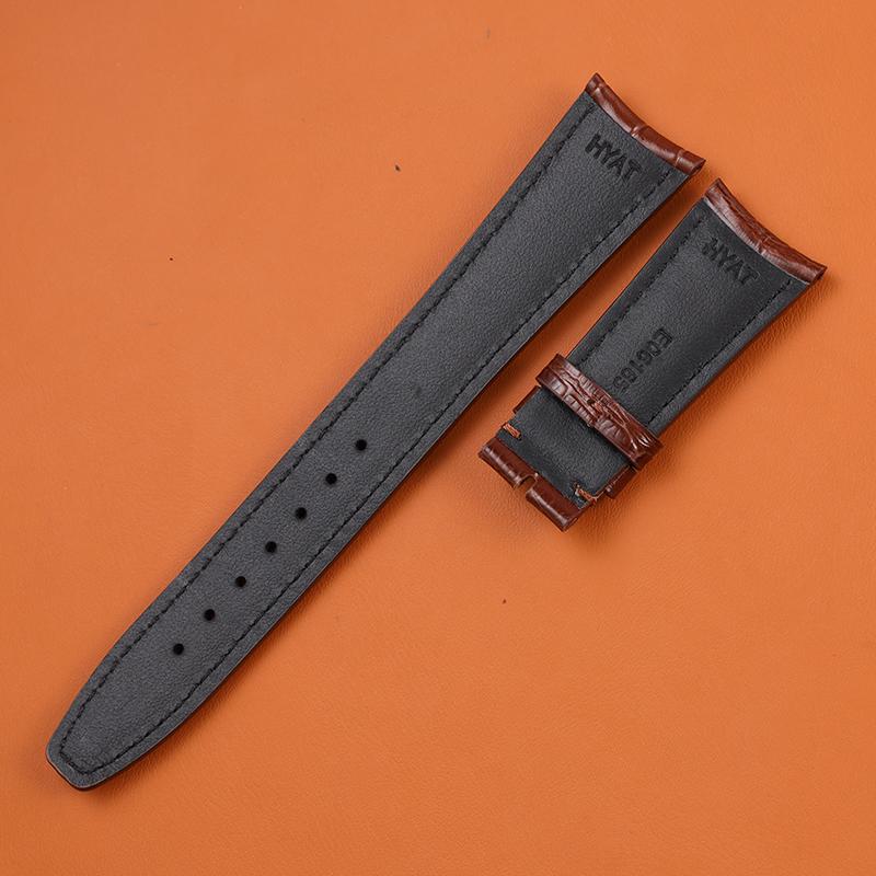 22mm 20mm Genuine Leather Alligator Texture Watch Band for IWC Portofino Men's Watch, Soft Comfortable Replacement Strap, Luxury