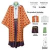 Demon Slayer Kimetsu No Yaiba Kamado Tanjiro Cosplay Costume With Polyester Fabric For Anime Role Play
