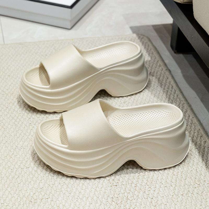 Women s Thick-Soled Height-Increasing Summer Sandals - Non-Slip EVA Slippers for Home and Beach Wear 35-36