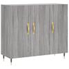 Sideboard Gray Sonoma 90x34x80 cm Particleboard
