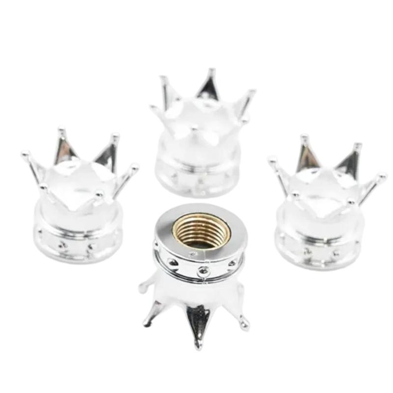 Quick Change Leak Proof Motorcycles Chrome Finish Tire Valves Cap Corrosion Resistant Simple Twist On Operation Tool Free
