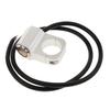 12v 10A waterproof Motorcycle CNC Aluminium Alloy Switches 1inch 25mm Handlebar Headlight Switch with Indicator Light (Chrome)
