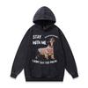 Tkpk American High Street Washed Retro Hooded Sweater Autumn And Winter Direct Injection Printing Loose Hoodie Jacket Men And Women
