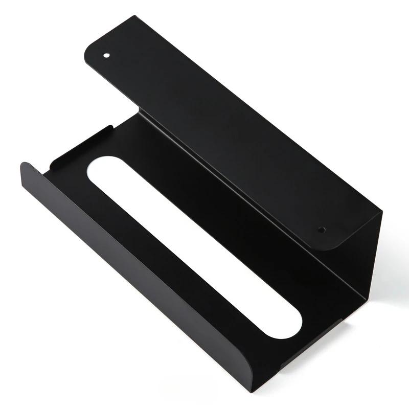 Hanging Non-punching Tissue Box Carbon Steel Paper Holder Large 23cm Kitchen Toilet Cabinet Paper Face Towel Storage Rack