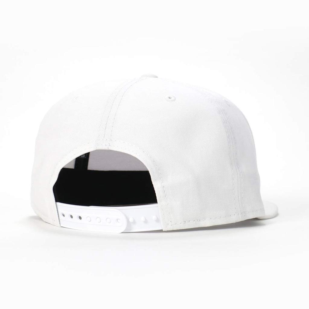 New Era 9FIFTY Flat Bill Snapback Free Size Men's Cap, White, (Adjustable)