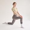 3 Pairs of Women's Non-Slip Pilates Double Line Crew Socks